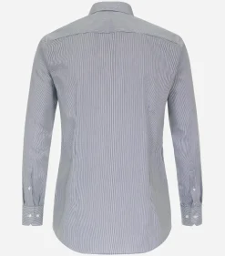 VENTI modern fit overhemd, twill, blauw gestreept