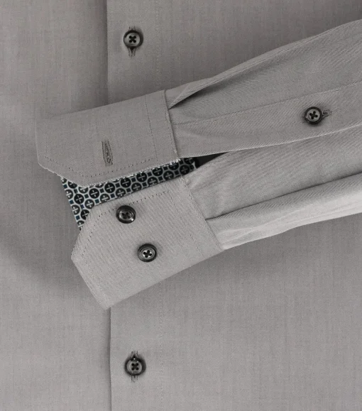 VENTI modern fit overhemd, twill, grijs
