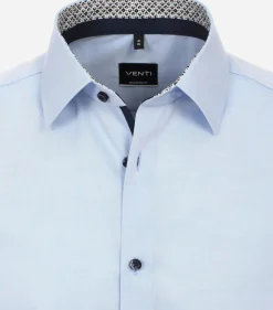 VENTI modern fit overhemd, popeline, blauw