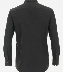 VENTI modern fit overhemd, jersey, antraciet