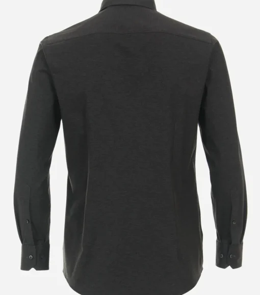 VENTI modern fit overhemd, jersey, antraciet