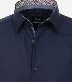 VENTI modern fit overhemd, popeline, blauw