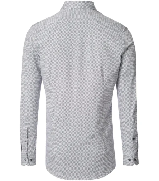 VENTI modern fit overhemd, jersey, bruin dessin