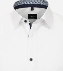 VENTI modern fit overhemd, popeline, wit