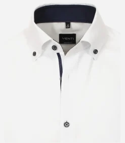 VENTI modern fit overhemd, dobby, wit