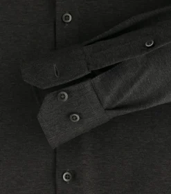 VENTI modern fit overhemd, jersey, antraciet
