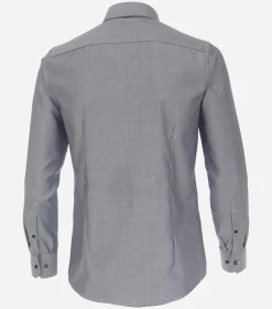VENTI modern fit overhemd, dobby, blauw