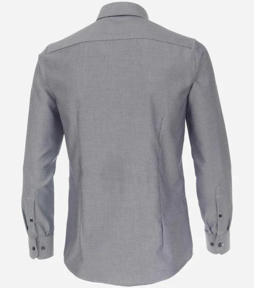 VENTI modern fit overhemd, dobby, blauw