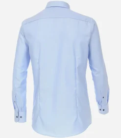 VENTI modern fit overhemd, dobby, blauw
