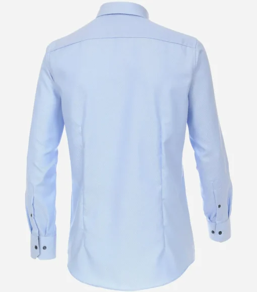 VENTI modern fit overhemd, dobby, blauw
